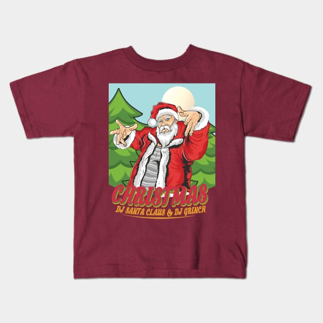 funny christmas Dj Kids T-Shirt by joyTrends